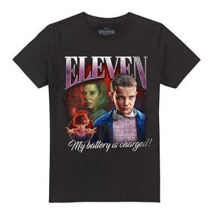 Stranger Things 5 Unisex Adult Eleven Homage T-Shirt / Black